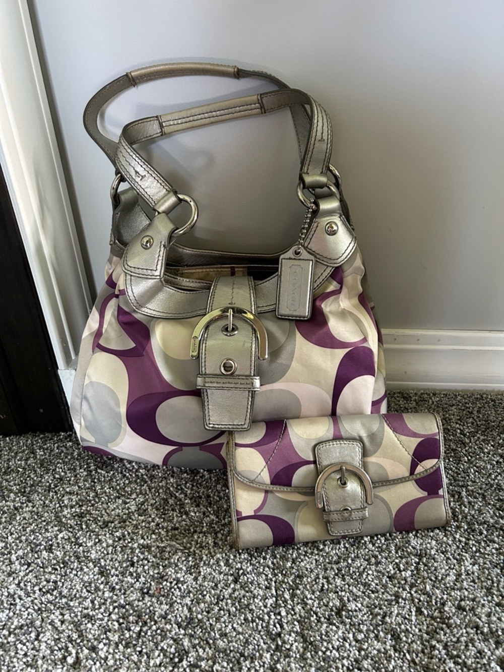 Coach SoHo Scarf Bag with Matching Wallet